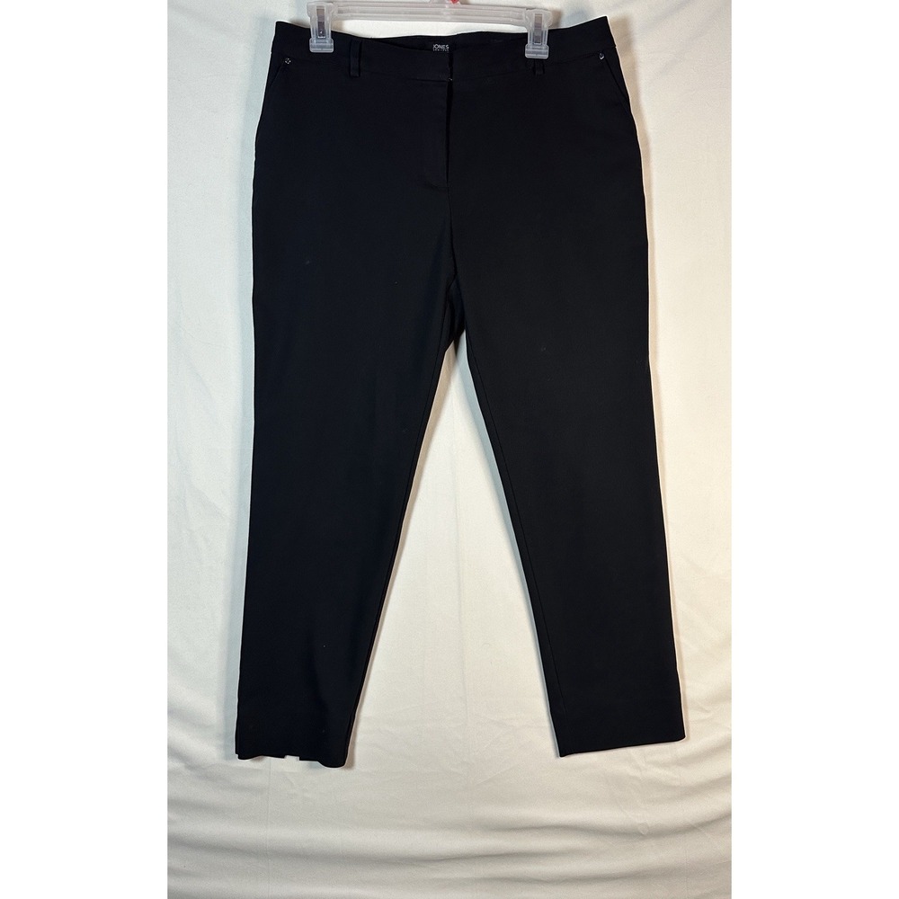 Jones New York Grace Ankle Slacks Black Work Wear Office Business Casual Size 10